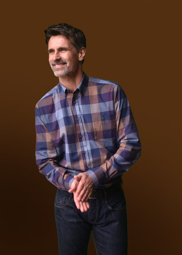 cabano Gcm Check Shirt 5716 K Green Gcm Check Shirt 5716 K Purple