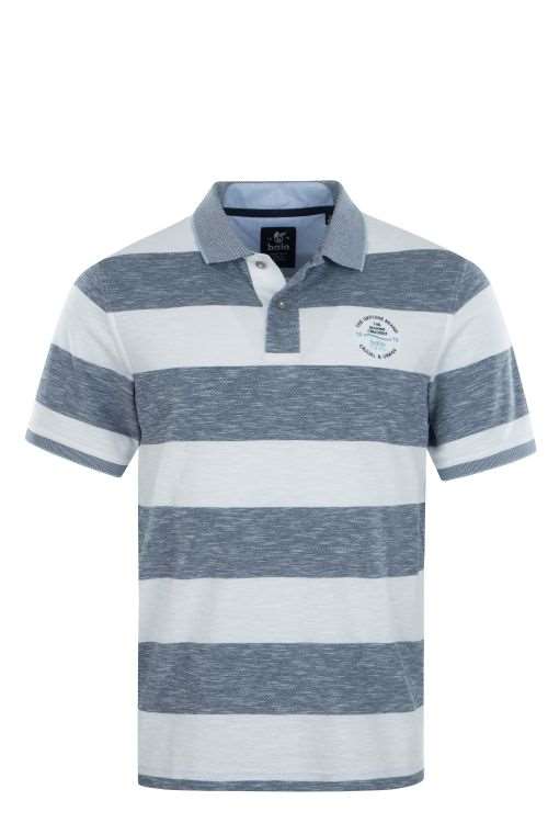 cabano Hajo Rugby Striped Pique Polo 20096 R Dark Blue