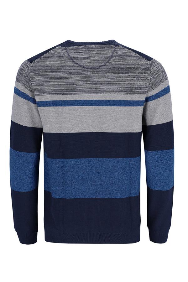 Cabano Hajo Striped Round Neck 27480 Jumper N R Navy