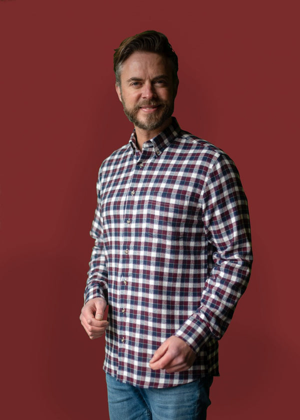 Cabano Henderson Check Shirt 5532 R Green Henderson Check Shirt 5532 R Wine