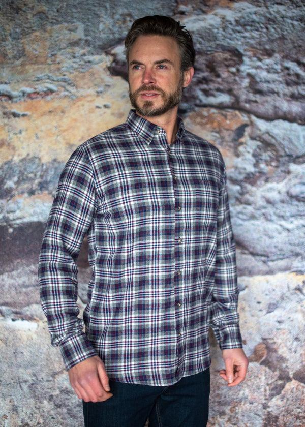 cabano Henderson Check Shirt 5533 R Turquoise Henderson Check Shirt 5533 R Wine