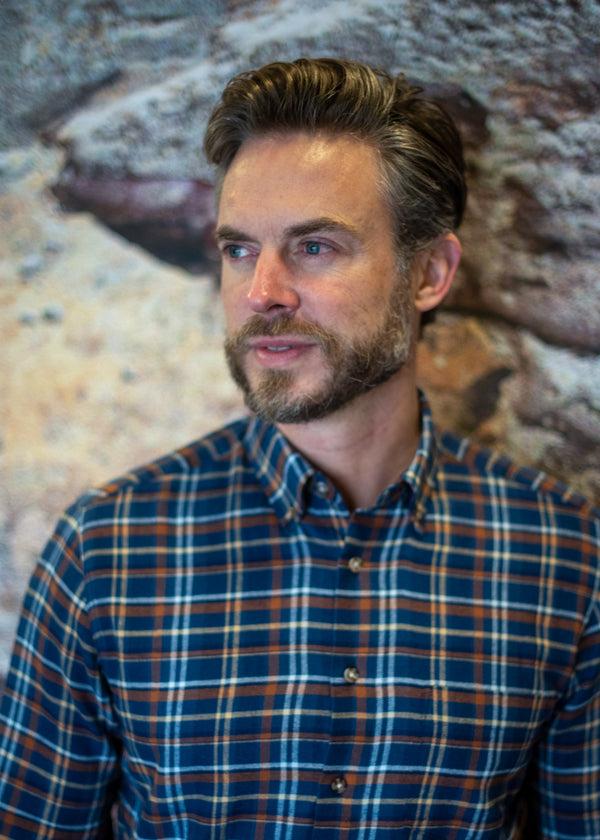 Cabano Henderson Check Shirt 5535 R Navy Henderson Check Shirt 5535 R Wine