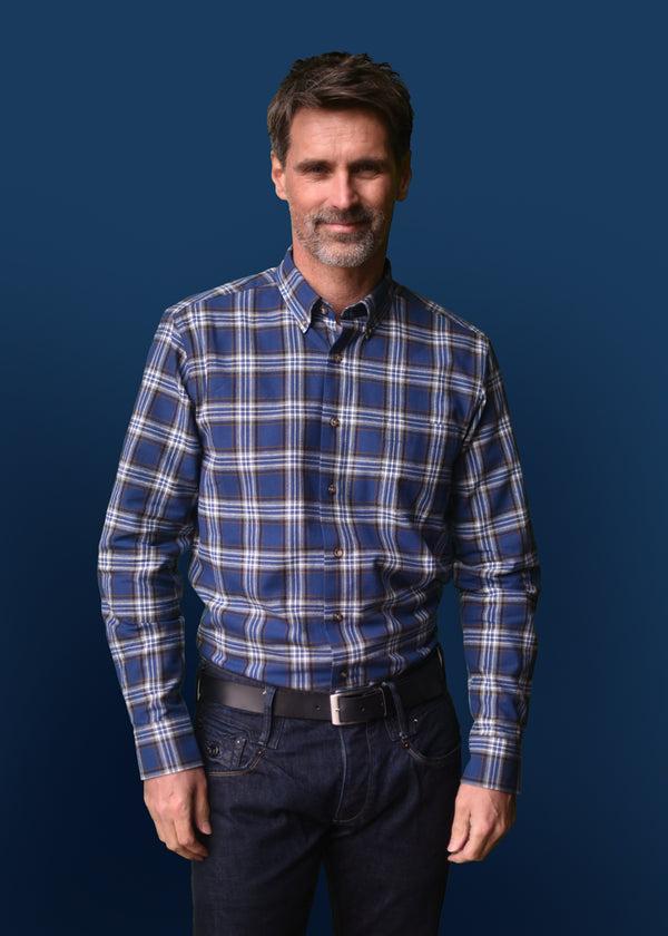 Cabano Henderson Check Shirt 5729 R Blue Henderson Check Shirt 5729 R Light Green