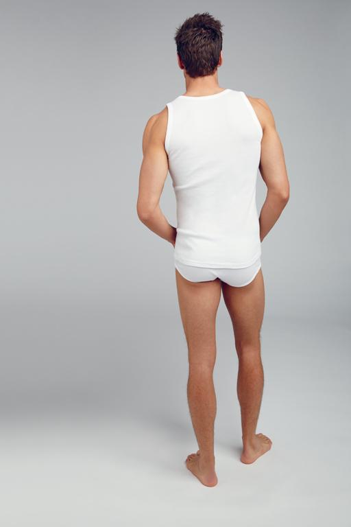 Cabano Jockey Men's Plus Size Classic White Vest Big And Tall White