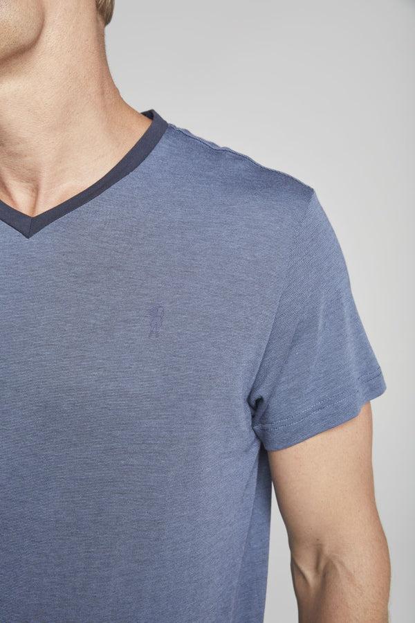 Cabano Jockey Men's Short Sleeve T-shirt And Shorts Pyjamas Set R Navy