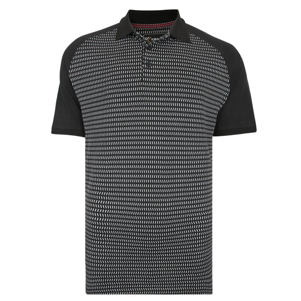 Cabano Kam Dobby Print Jersey Polo 5447 K Black Kam Dobby Print Jersey Polo 5447 K Navy