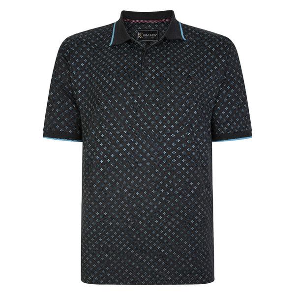 Cabano Kam Pique Polo 5476 K Black Kam Pique Polo 5476 K Dark Blue