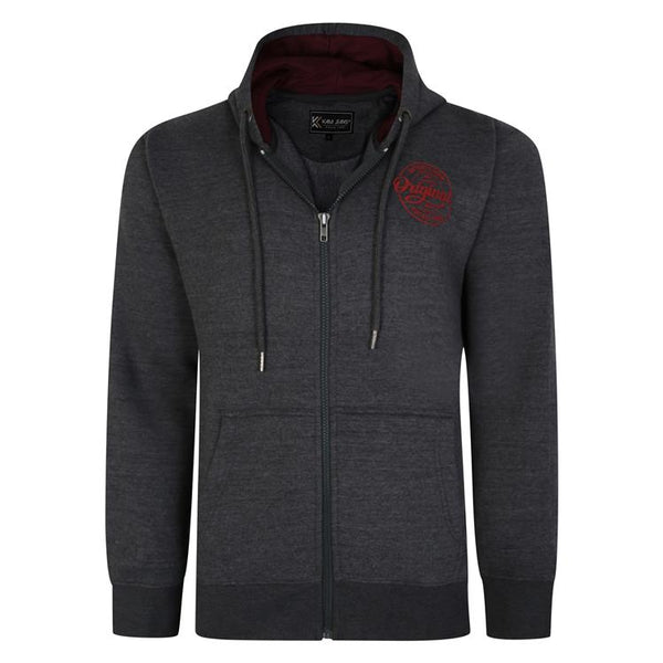 Cabano Kam Zipped Hoody 7060 K Dark Grey Kam Zipped Hoody 7060 K Mid Blue