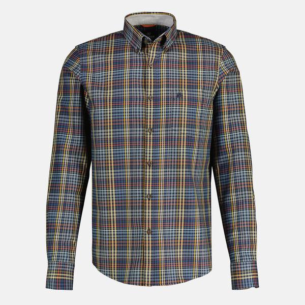 Cabano Lerros Check Shirt 81105 K Navy Lerros Check Shirt 81105 K White