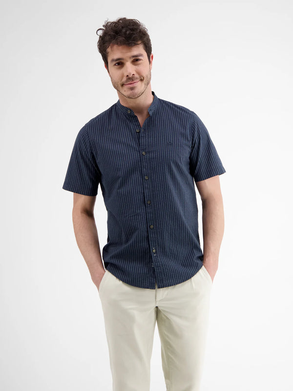 cabano Lerros Grandad Shirt 42964 R Navy Lerros Grandad Shirt 42964 R White