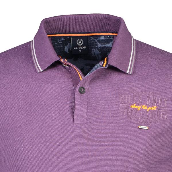 Cabano Lerros Long Sleeved Polo K Navy Lerros Long Sleeved Polo K Purple