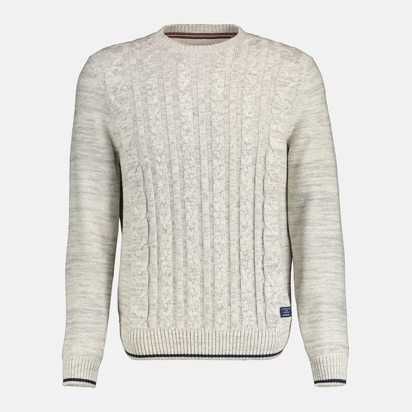 Cabano Lerros Round Neck Sweater 5035 R Navy Lerros Round Neck Sweater 5035 R White