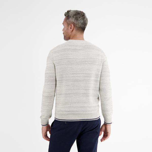 Cabano Lerros Round Neck Sweater 5035 R Navy Lerros Round Neck Sweater 5035 R White