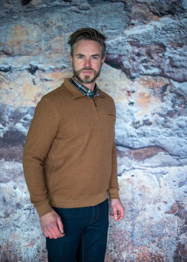 Cabano Meantime I/4 Zip Polo Sweatshirt 23275 R Beige