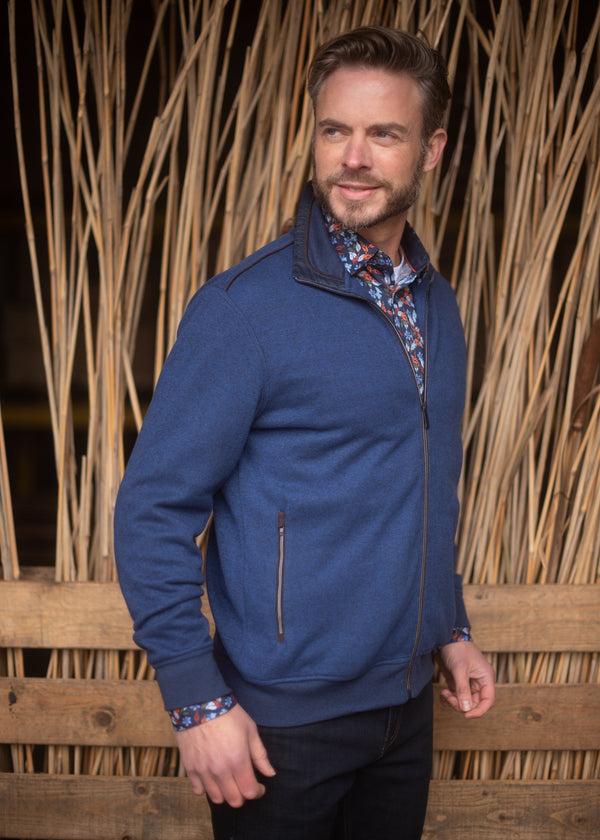 Cabano Meantime Meantime Sweatjacket 21281 R Blue Meantime Meantime Sweatjacket 21281 R Brown