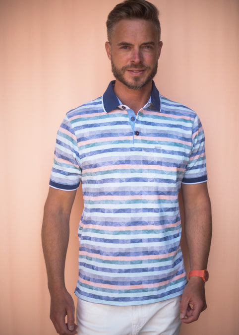 cabano Meantime Polo Shirt R Blue Meantime Polo Shirt R Light Green