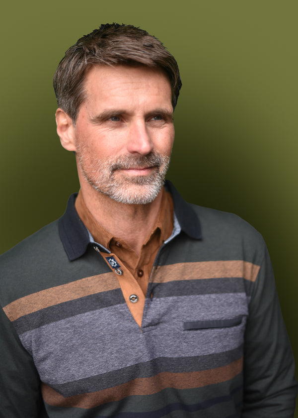 Cabano Meantime Polo Sweatshirt 25265 K Dark Green Meantime Polo Sweatshirt 25265 K Red