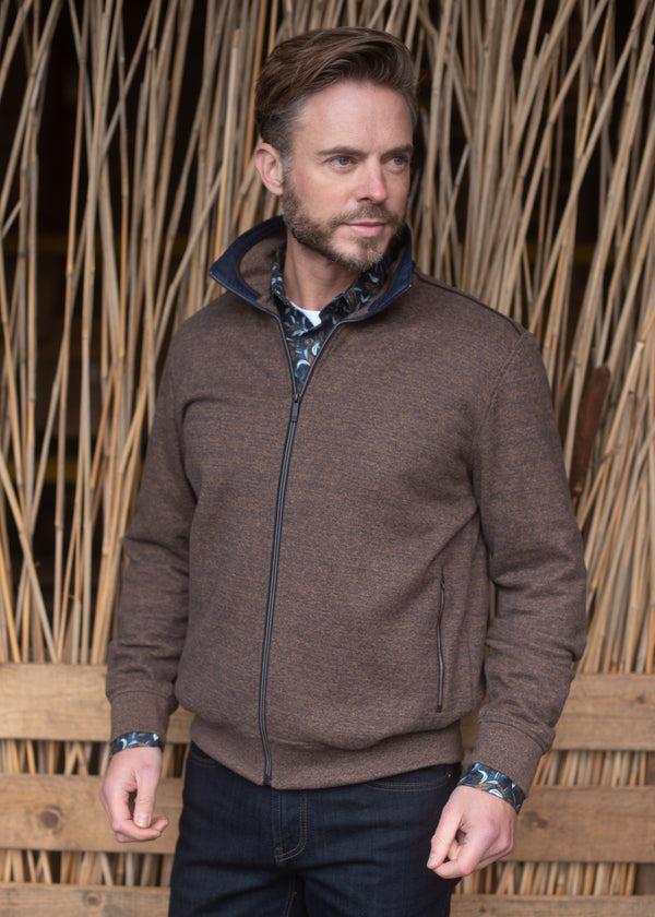 cabano Meantime Sweatjacket 21281 K Blue Meantime Sweatjacket 21281 K Brown