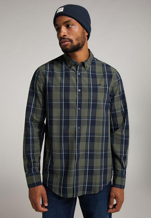 Cabano Mustang Clemens Check Shirt K Dark Green Mustang Clemens Check Shirt K Red