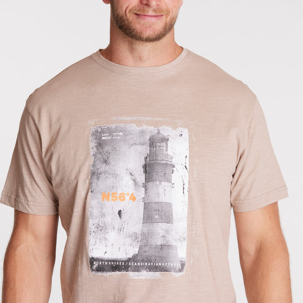Cabano North 56.4 Lighthouse T-Shirt 31150B K Beige