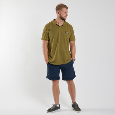 Cabano North 56.4 Open Neck Polo Tall 21341B K Light Green