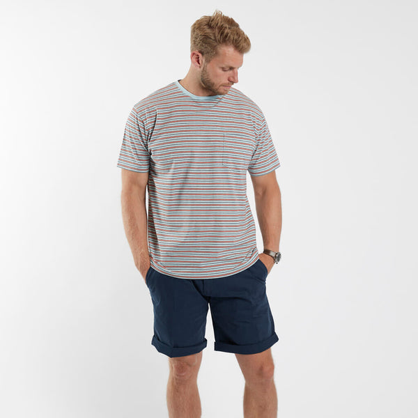 Cabano North 56.4 Striped T-Shirt Tall Fit Light Blue North 56.4 Striped T-Shirt Tall Fit Navy