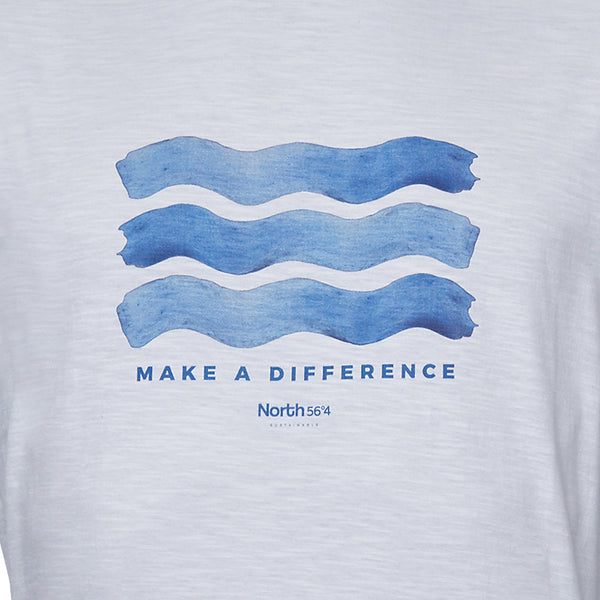 Cabano North 56.4 Sustainable T-Shirt 11403B K Navy North 56.4 Sustainable T-Shirt 11403B K White