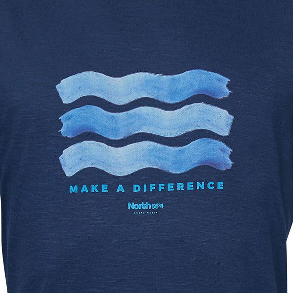 Cabano North 56.4 Sustainable T-Shirt 11403B K Navy North 56.4 Sustainable T-Shirt 11403B K White