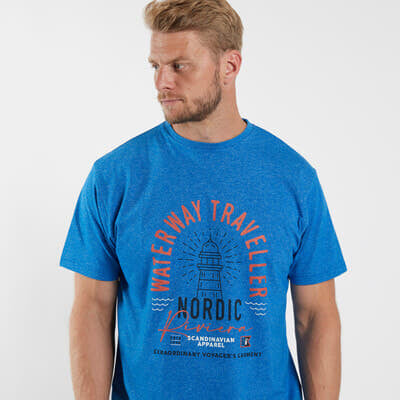 Cabano North 56.4 T-Shirt Melange Tall 21122T K Blue North 56.4 T-Shirt Melange Tall 21122T K Red