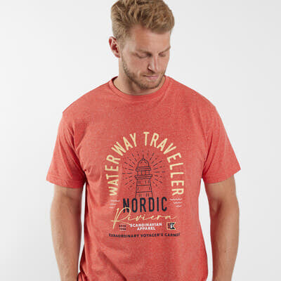 cabano North 56.4 T-Shirt Melange Tall 21122T K Blue North 56.4 T-Shirt Melange Tall 21122T K Red