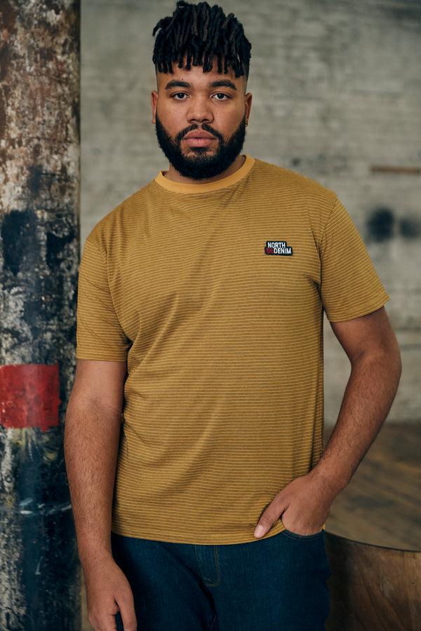 Cabano North 56.4 Yarn Dyed T-Shirt 23321B K Dark Blue North 56.4 Yarn Dyed T-Shirt 23321B K Yellow