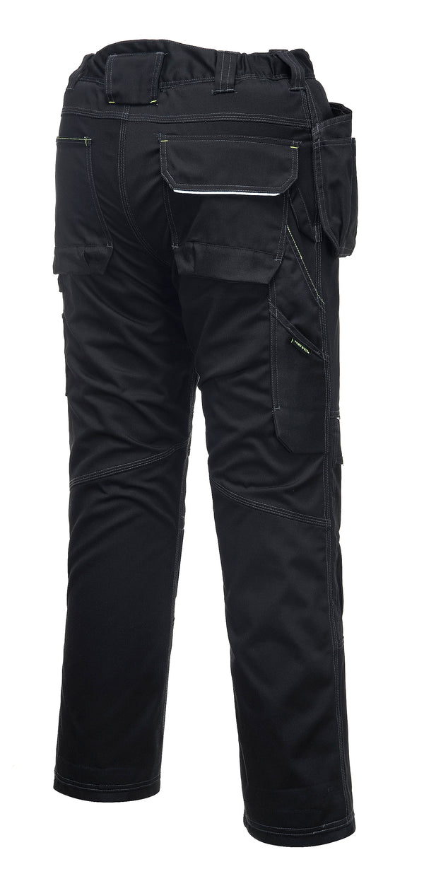 Cabano Portwest Stretch Holster Work Trousers Pw305 R Black