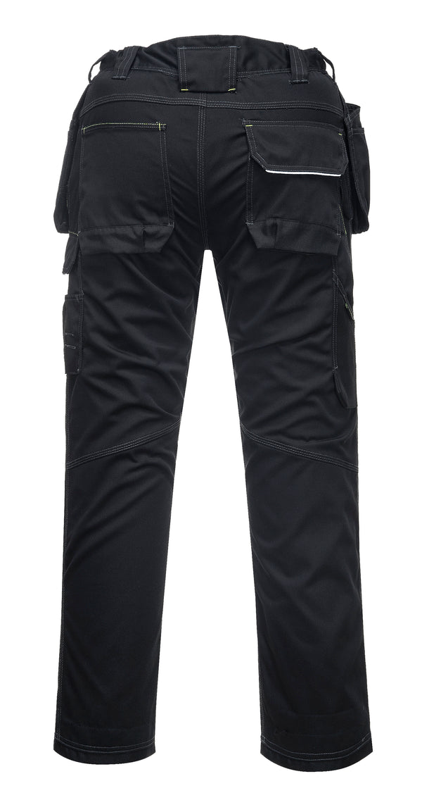 Cabano Portwest Stretch Holster Work Trousers Pw305 R Black