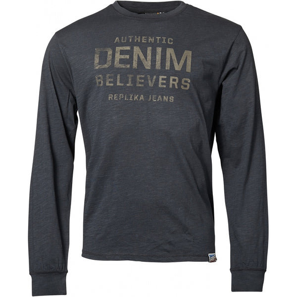 cabano Replika Believers Long Sleeve T-Shirt K Black Replika Believers Long Sleeve T-Shirt K Navy
