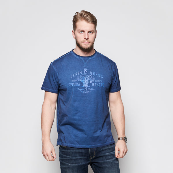 Cabano Replika Cool Dyed Tee 13318B K Blue Replika Cool Dyed Tee 13318B K Green