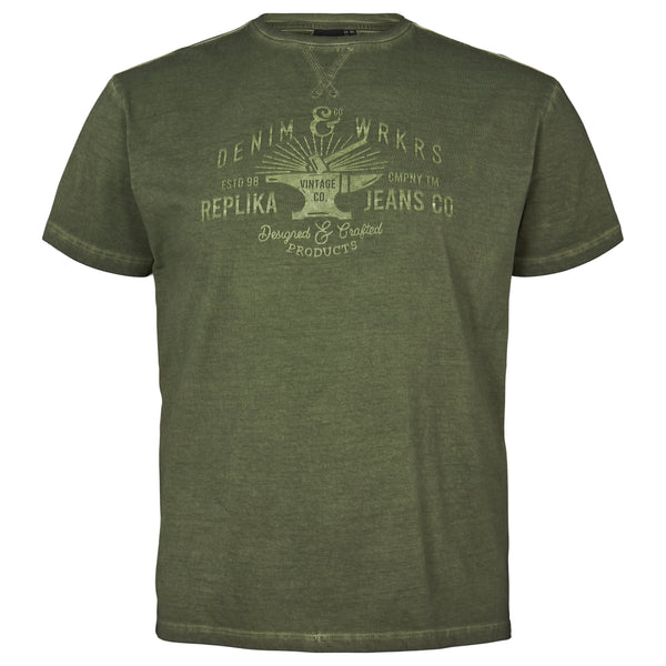 Cabano Replika Cool Dyed Tee 13318B K Blue Replika Cool Dyed Tee 13318B K Green