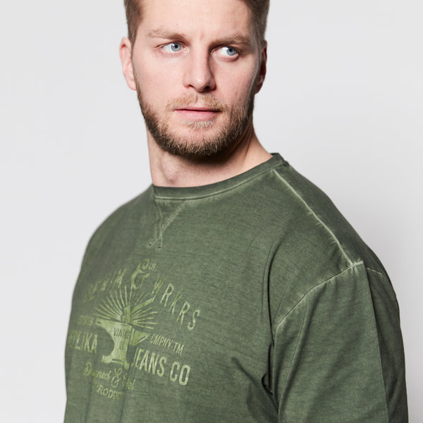 cabano Replika Cool Dyed Tee 13318B K Blue Replika Cool Dyed Tee 13318B K Green