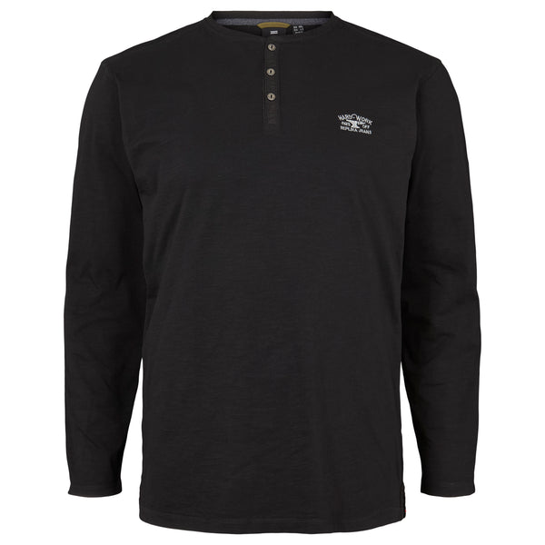 Cabano Replika Grandad Ls Tee 13304 K Black Replika Grandad Ls Tee 13304 K Red