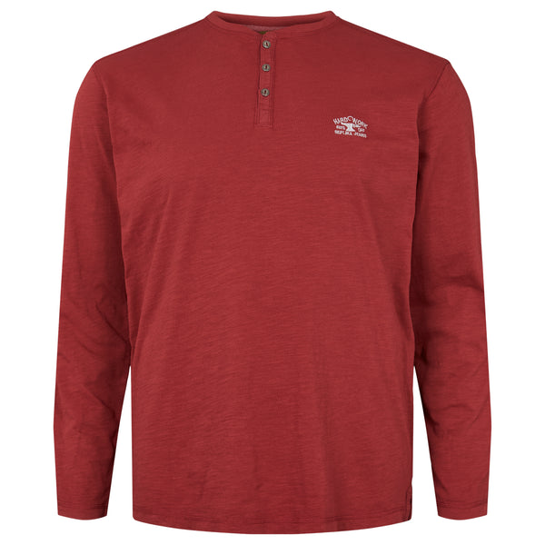 Cabano Replika Grandad Ls Tee 13304 K Black Replika Grandad Ls Tee 13304 K Red