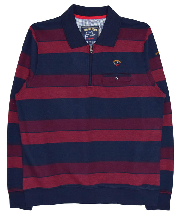 cabano Sailing Company Polo Sweatshirt 7647 K Dark Red