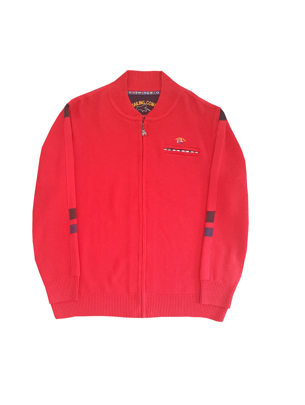 Cabano Sailing Company Zip Cardigan 406 K Navy Sailing Company Zip Cardigan 406 K Red