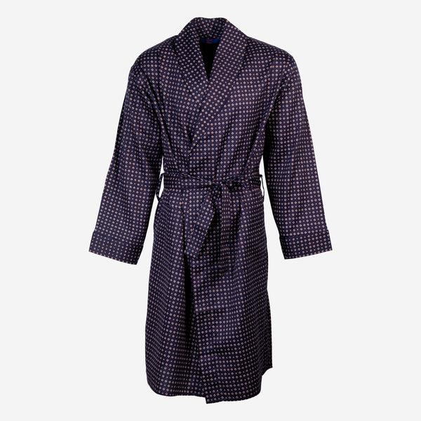 cabano Somax 100% Cotton Dressing Gown Westminster R Navy
