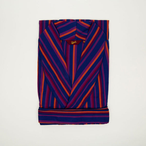 cabano Somax Striped Dressing Gown Seville P K Purple