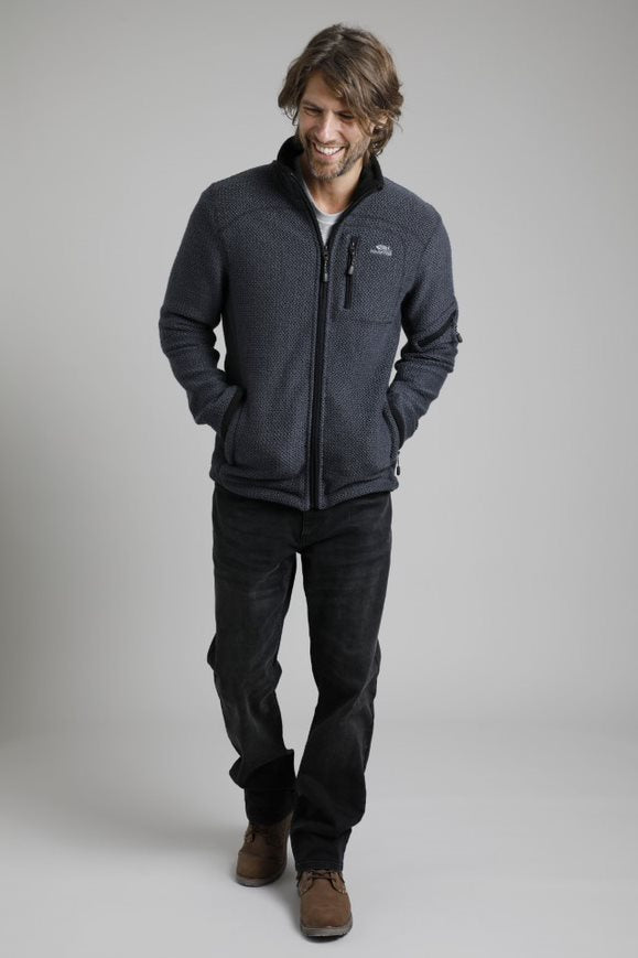 Cabano Weird Fish Berhan Full Zip Macaroni Jacket K Navy Weird Fish Berhan Full Zip Macaroni Jacket K White