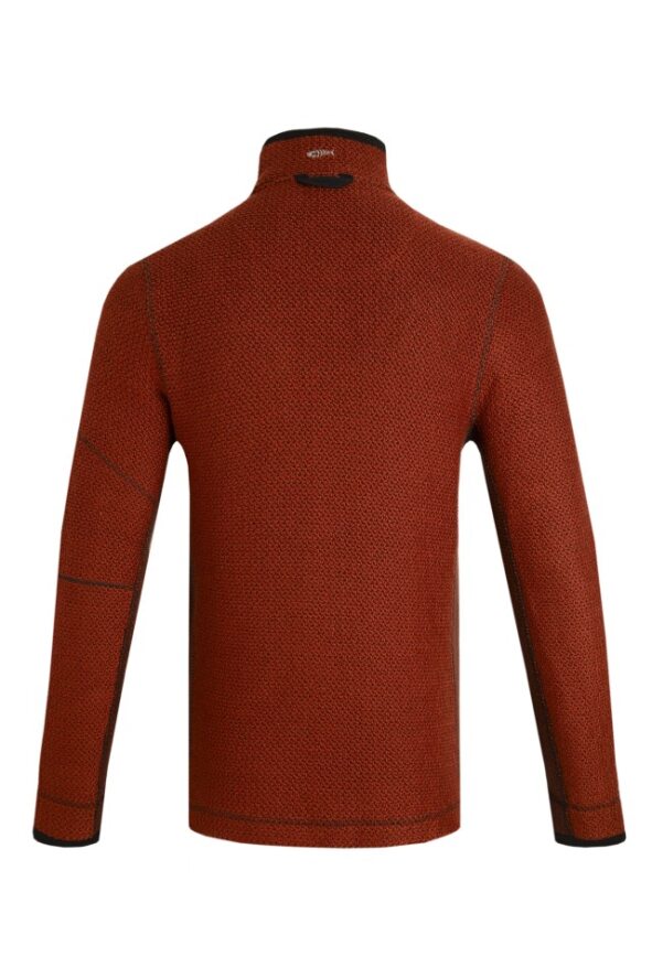 Cabano Weird Fish Caddis 1/4 Zip Macaroni Sweatshirt R Orange