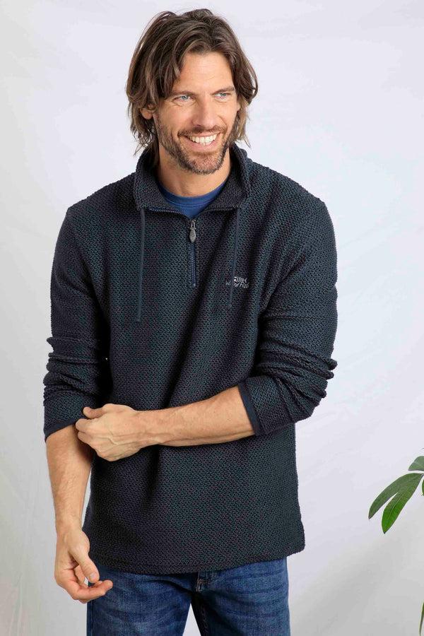 cabano Weird Fish Cruiser 1/4 Zip Sweatshirt B R Blue