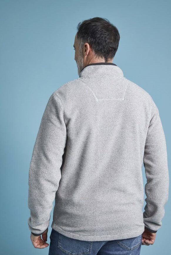 Cabano Weird Fish Errill Eco 1/4 Zip Fleece K Cream