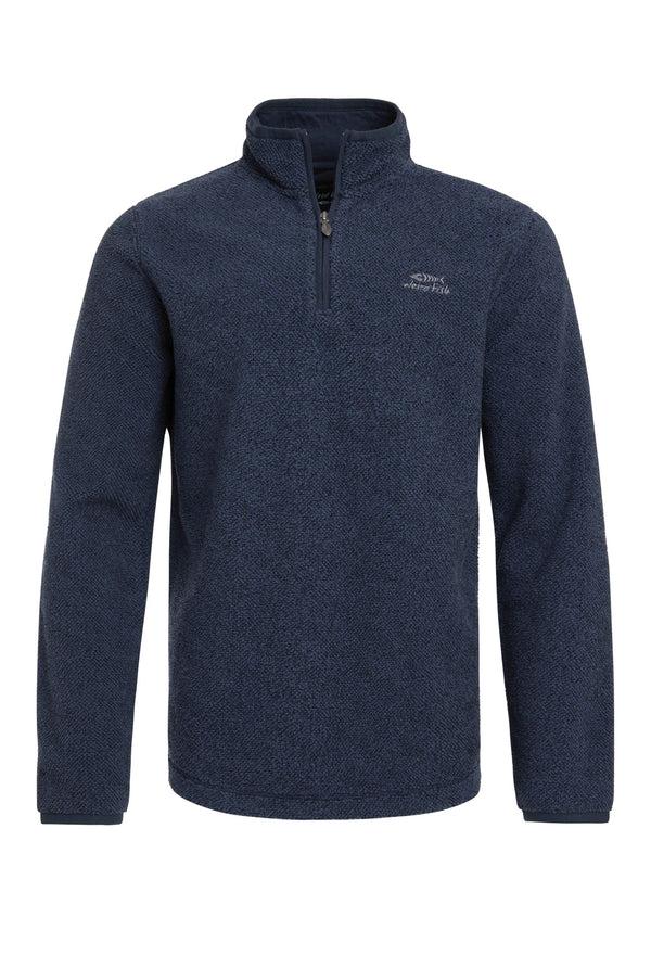 Cabano Weird Fish Errill Eco 1/4Zip Fleece N R Navy