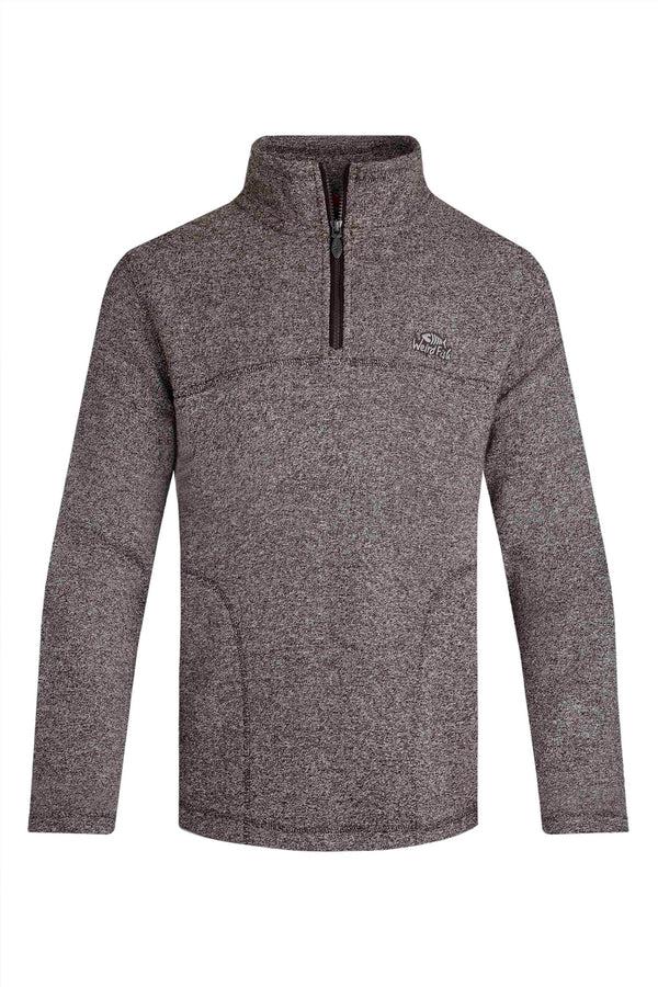 cabano Weird Fish Larmie 1/4 Zip Sweatshirt C R Brown