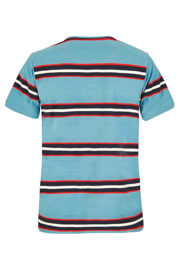 Cabano Weird Fish Littleton Striped T-Shirt B K Blue